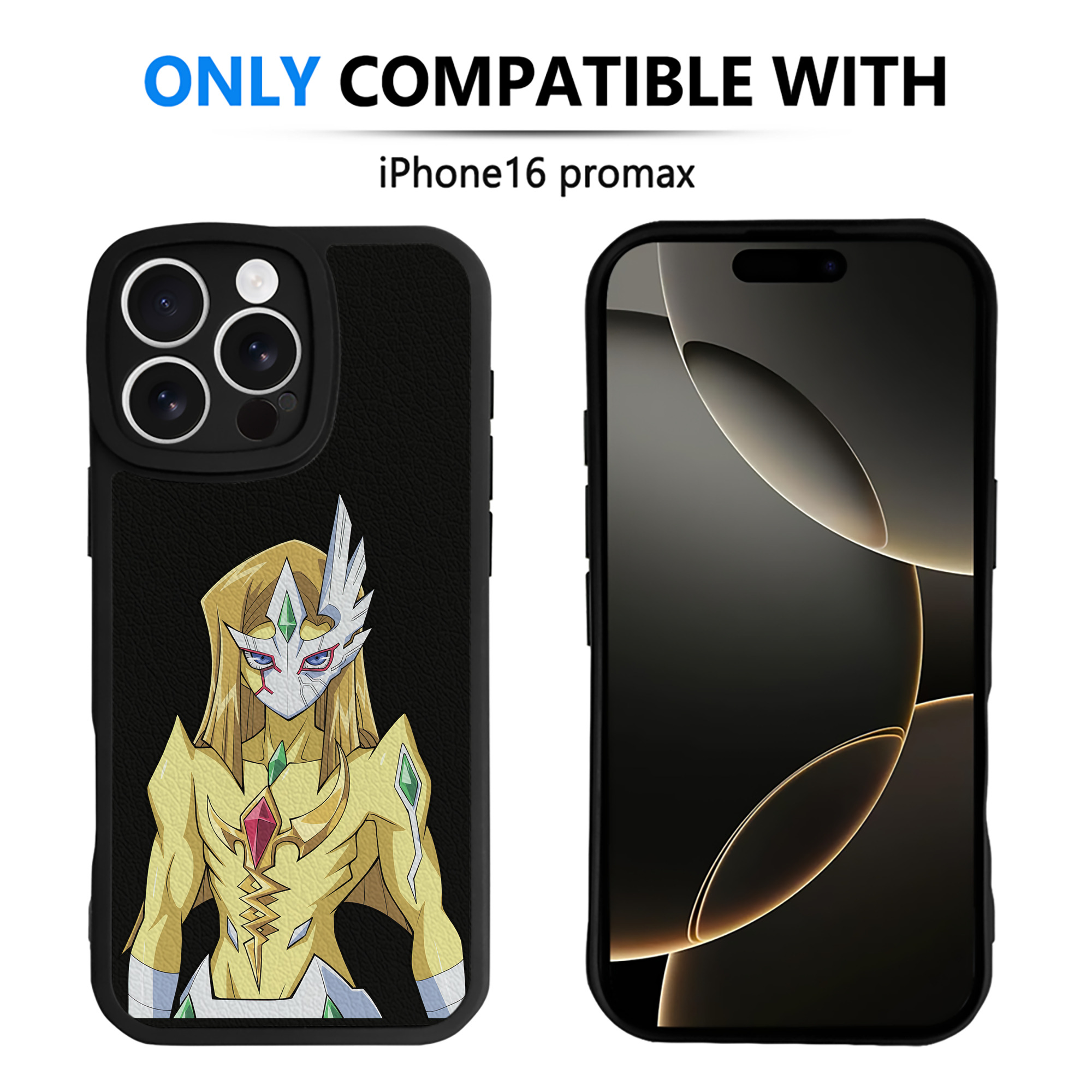 （画像用） 遊☆戯☆王 Yu-Gi-Oh! 【iPhone 16シリーズ対応】シリコンスマホケース（レザー調） 材質：シリコン